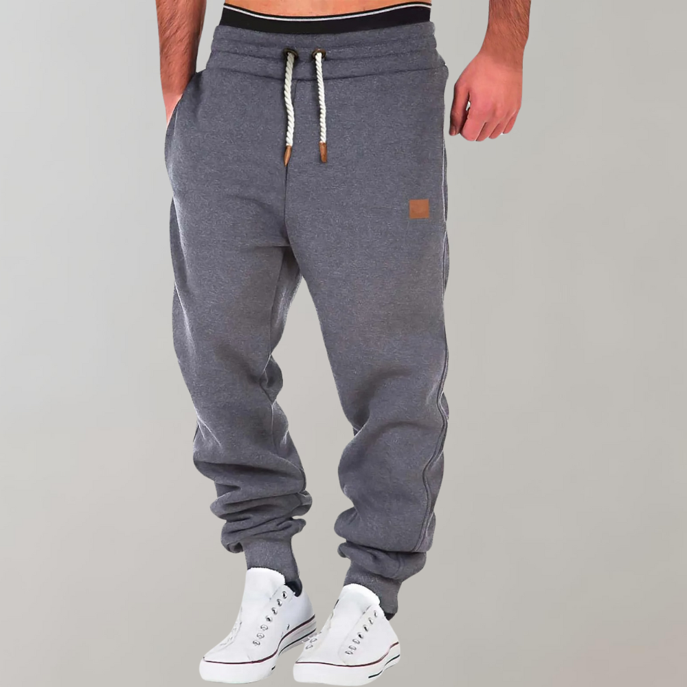 Hoder | Męskie Spodnie Dresowe Baggy z Miękkiego Materiału | Wygodne Joggery na Co Dzień