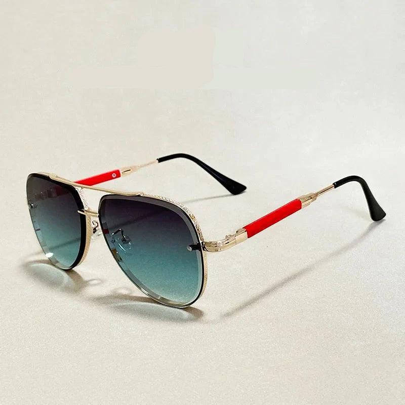 Spyrta | Lekkie okulary przeciwsłoneczne aviator z gradientowymi soczewkami