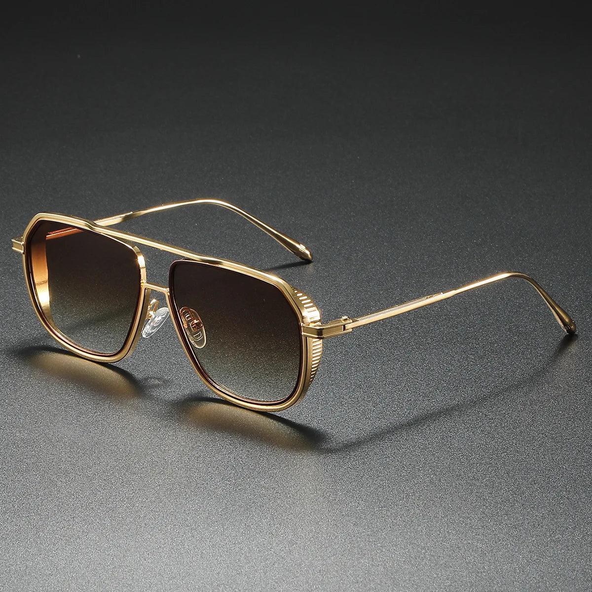 Spyrta | Lekkie okulary przeciwsłoneczne aviator z gradientowymi soczewkami