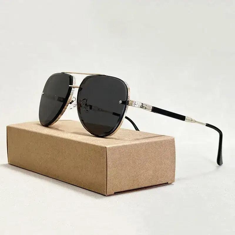 Spyrta | Lekkie okulary przeciwsłoneczne aviator z gradientowymi soczewkami