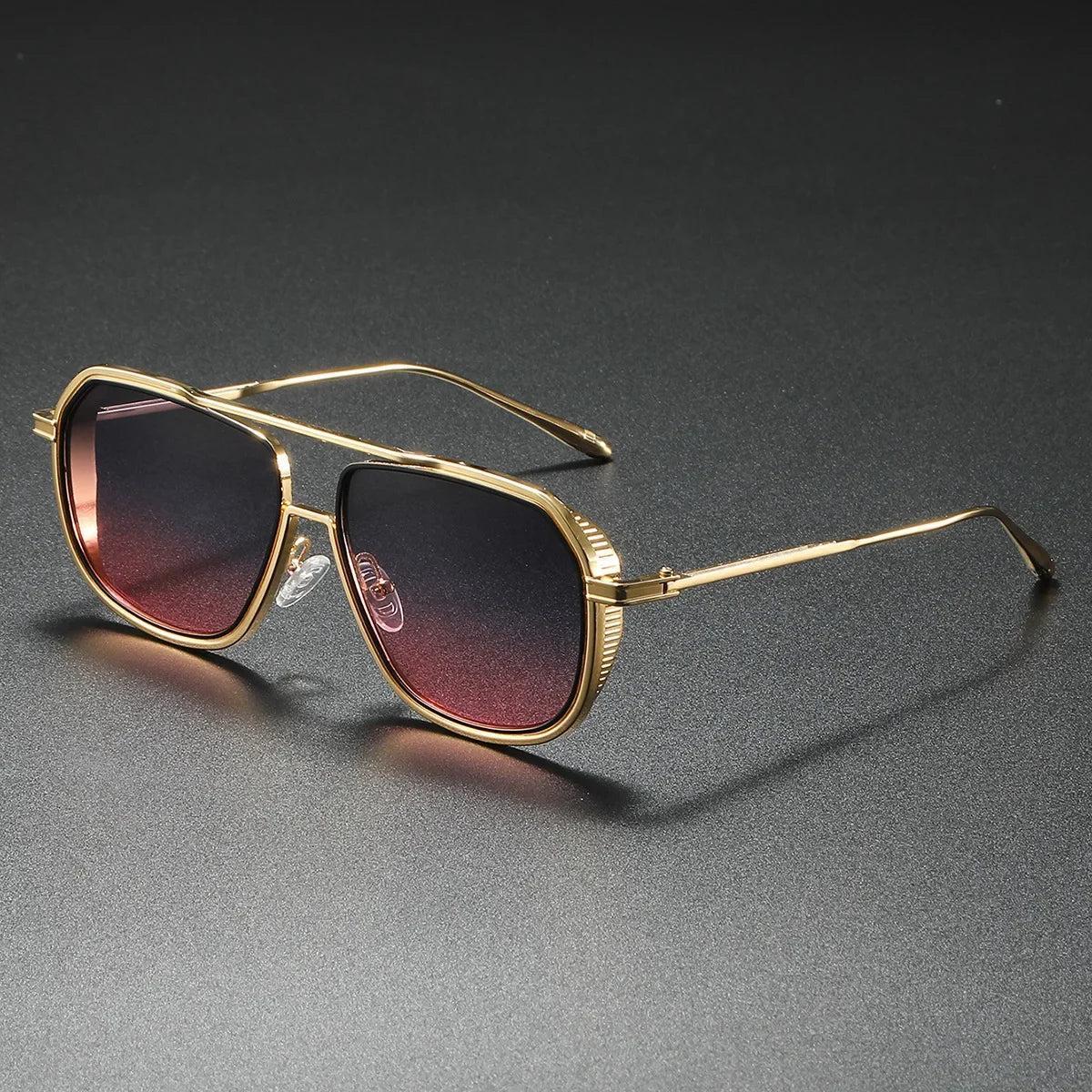 Spyrta | Lekkie okulary przeciwsłoneczne aviator z gradientowymi soczewkami