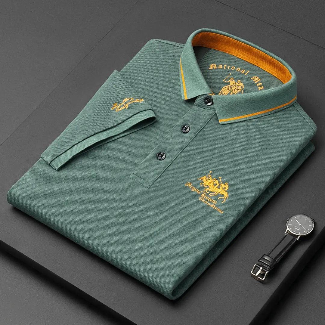 Spyrta | Miękka koszulka polo z eleganckimi haftami