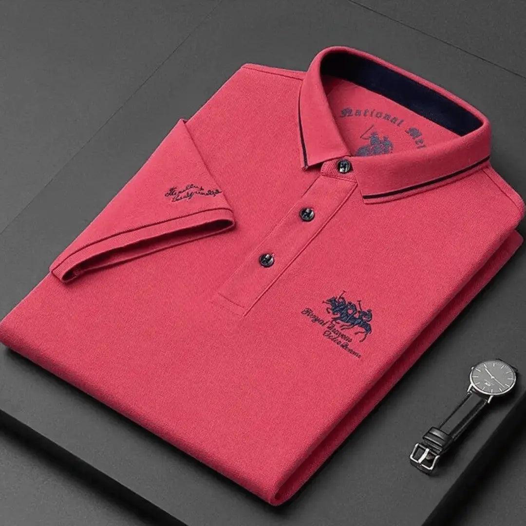 Spyrta | Miękka koszulka polo z eleganckimi haftami