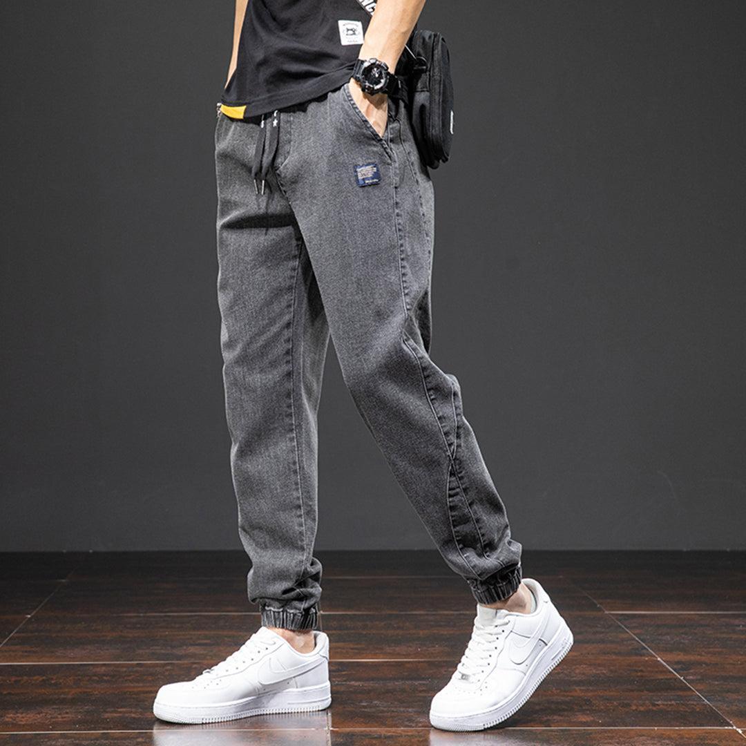 Stylowe Joggery Damskie | Luźne Spodnie z Denimu z Kieszeniami dla Komfortu