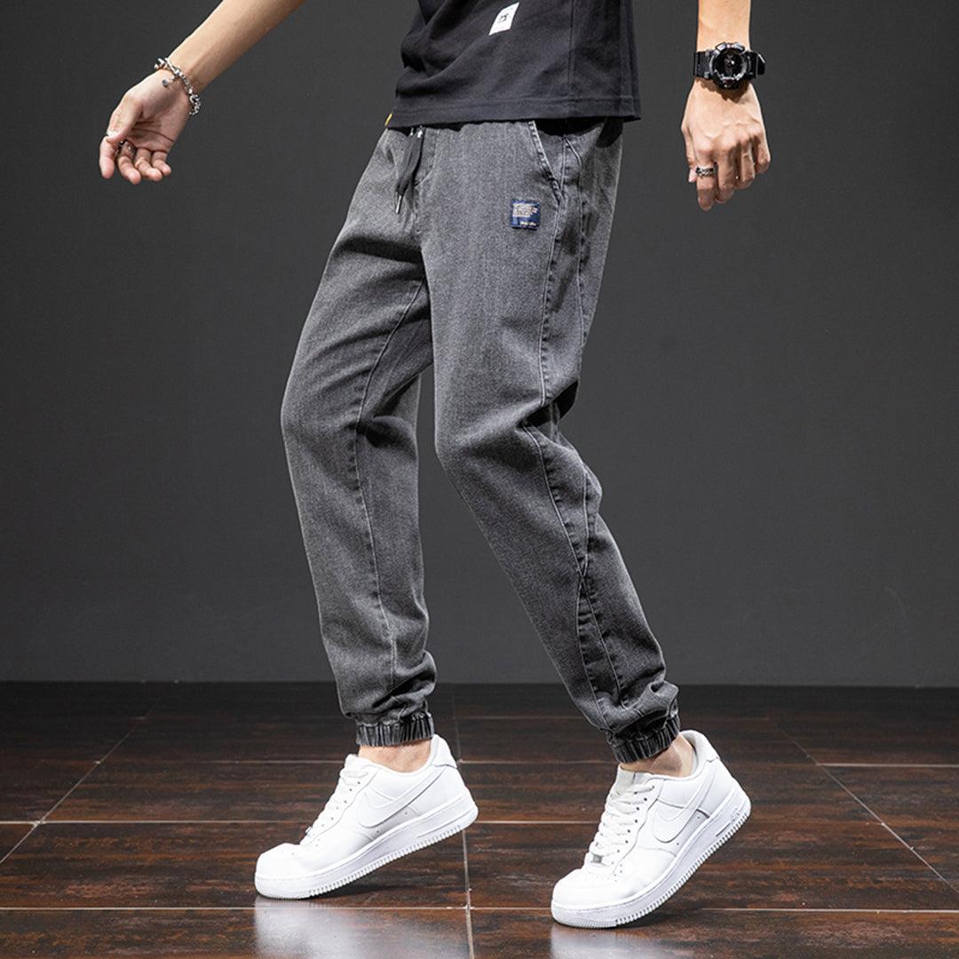 Stylowe Joggery Damskie | Luźne Spodnie z Denimu z Kieszeniami dla Komfortu