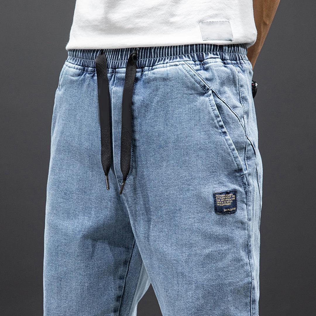 Stylowe Joggery Damskie | Luźne Spodnie z Denimu z Kieszeniami dla Komfortu