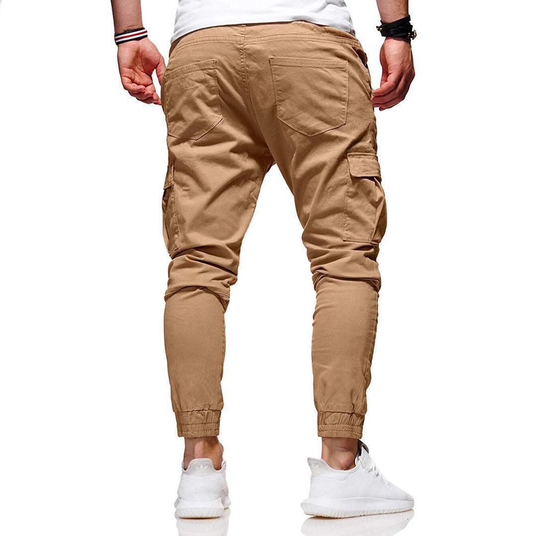 Stylowe Joggery Męskie Cargo z Miękkiej Bawełny - Wygodne Spodnie na Co Dzień