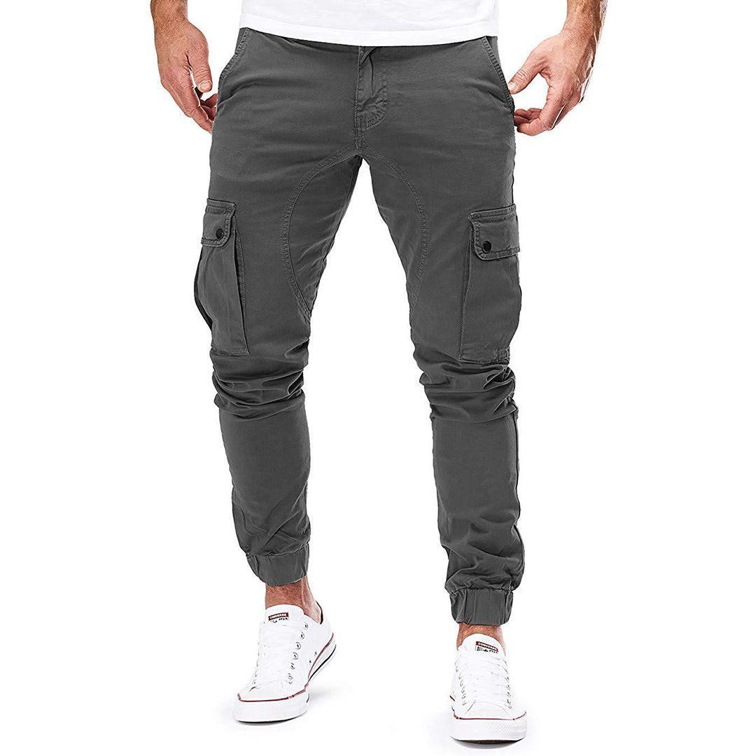 Stylowe Joggery Męskie Cargo z Miękkiej Bawełny - Wygodne Spodnie na Co Dzień