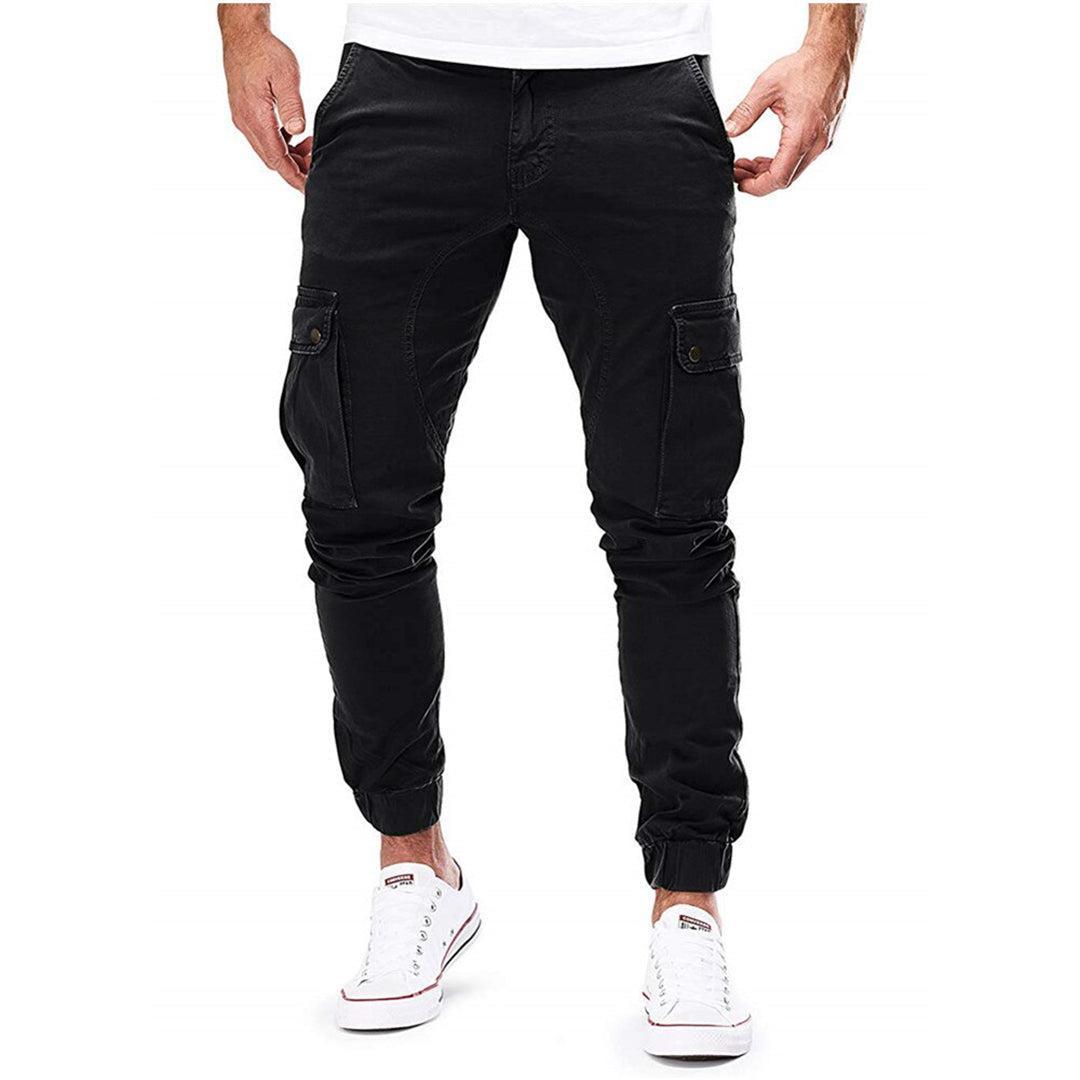 Stylowe Joggery Męskie Cargo z Miękkiej Bawełny - Wygodne Spodnie na Co Dzień