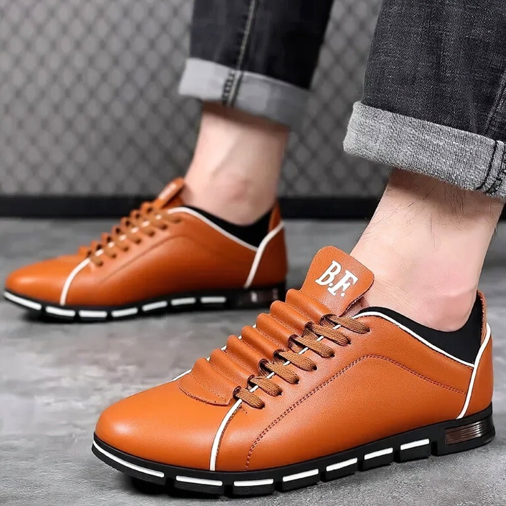 Ernest | Buty skórzane męskie casual - view 7