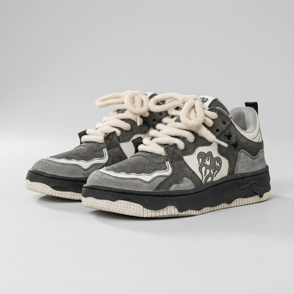 Leonard | Sneakersy męskie vintage zamszowe - view 2