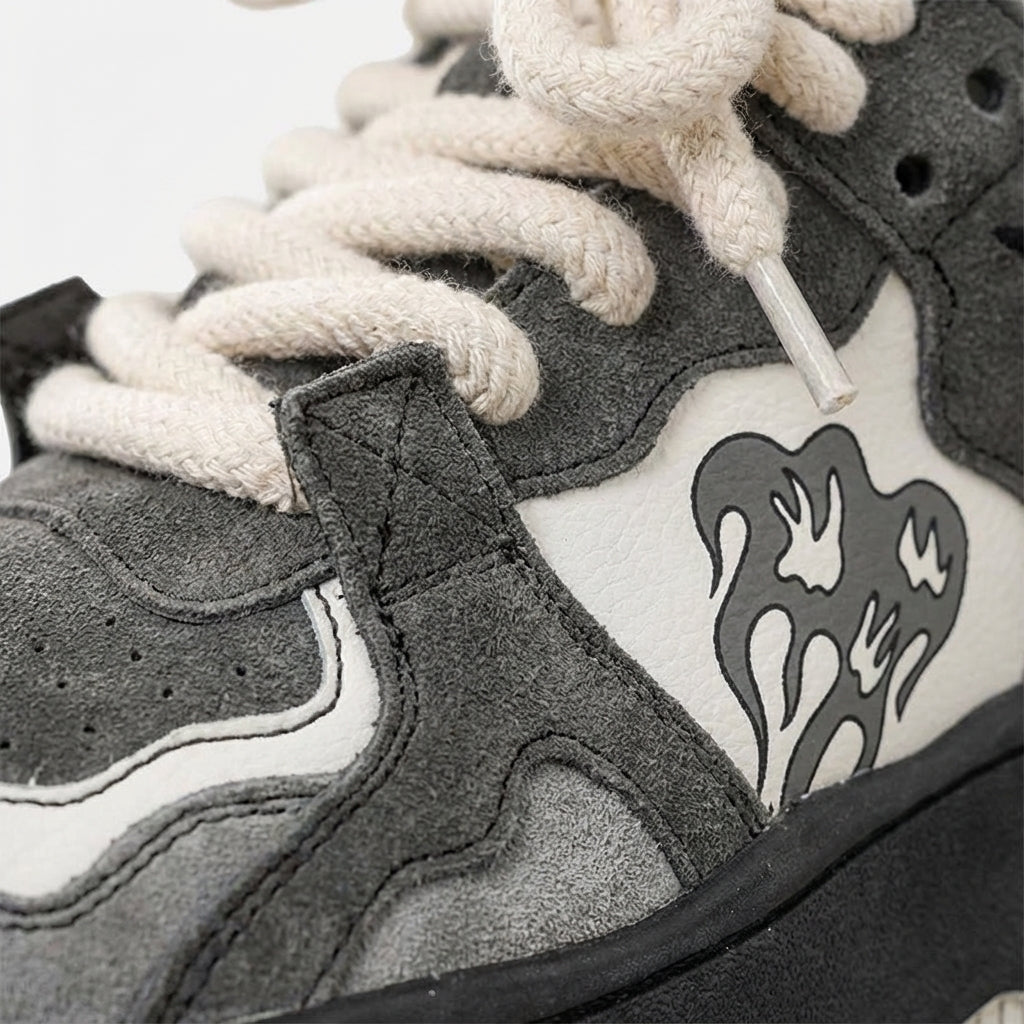 Leonard | Sneakersy męskie vintage zamszowe - view 3