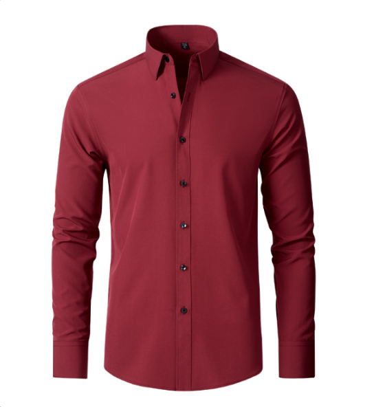 Melchior | Koszula męska z długim rękawem slim fit - zdjęcie 9