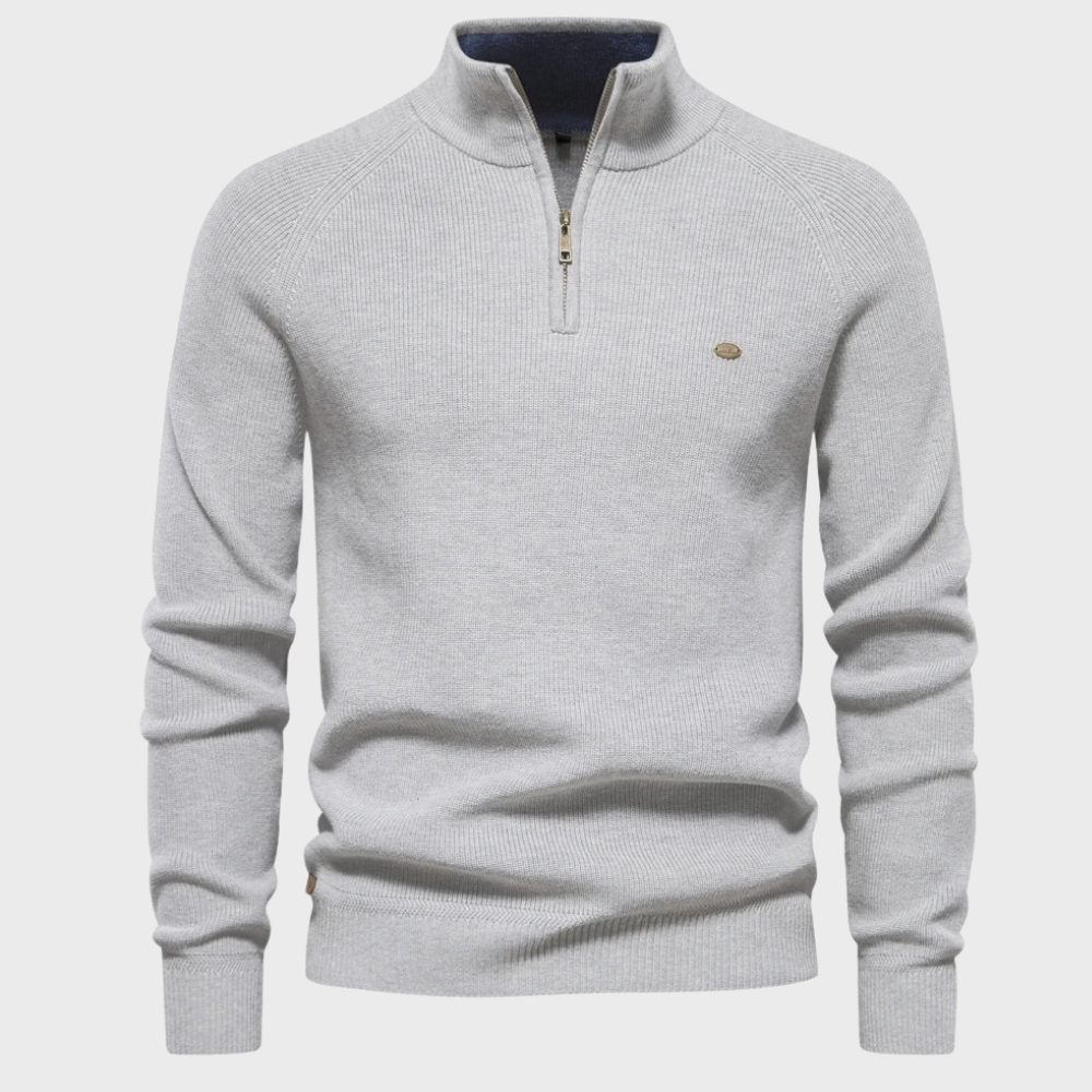Kardigan Męski z Zamkiem Błyskawicznym | Oddychający Materiał na Każdą Okazję 3