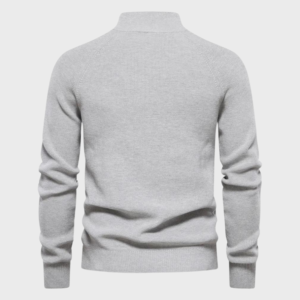 Kardigan Męski z Zamkiem Błyskawicznym | Oddychający Materiał na Każdą Okazję 4