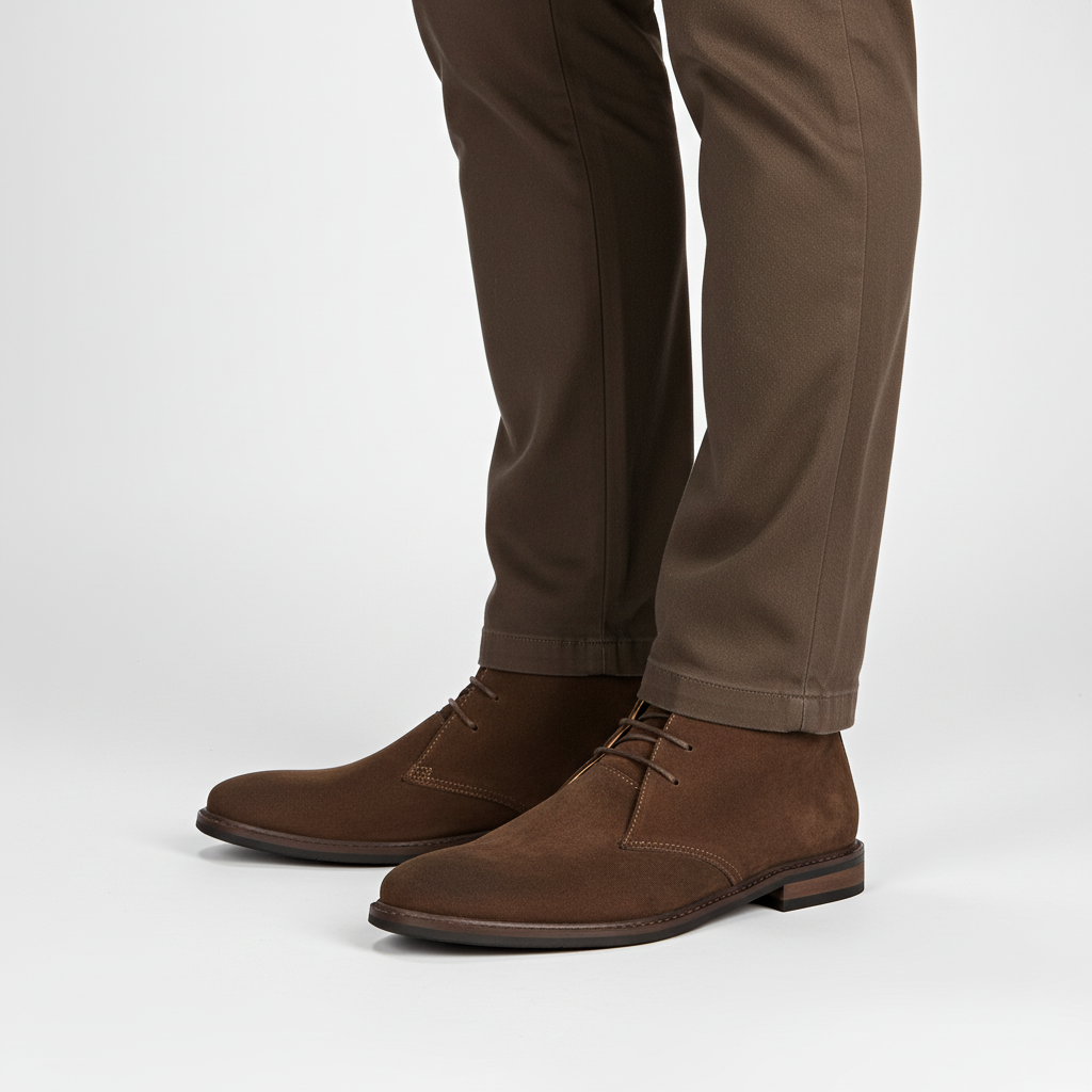 Klasyczne Buty Desert z Wysokogatunkowej Skóry – Antypoślizgowa Podeszwa, Wygodne i Eleganckie, Całoroczne 2