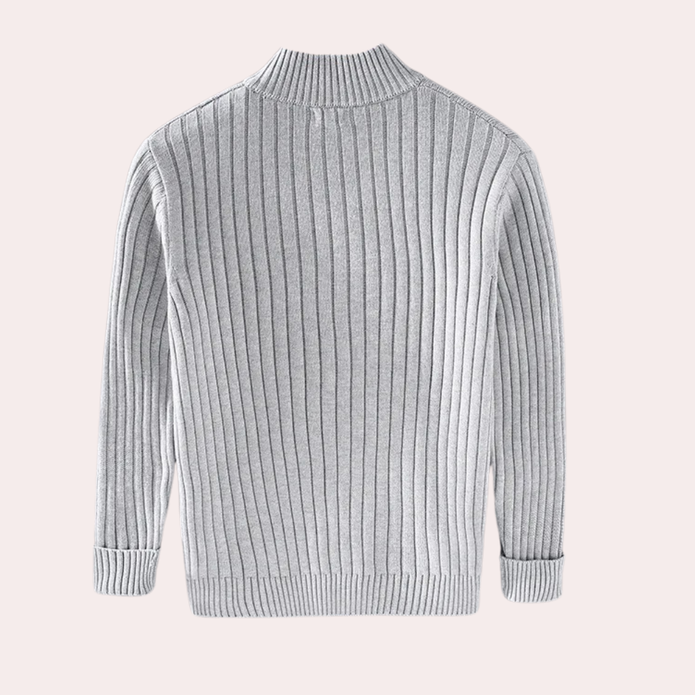 Nowoczesny Kardigan Męski z Zapięciem na Zamek - Stylowy i Wygodny dla Każdej Okazji 1