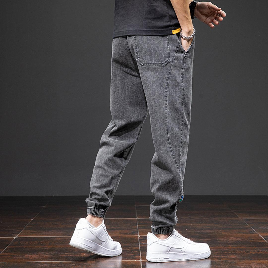 Stylowe Joggery Damskie | Luźne Spodnie z Denimu z Kieszeniami dla Komfortu