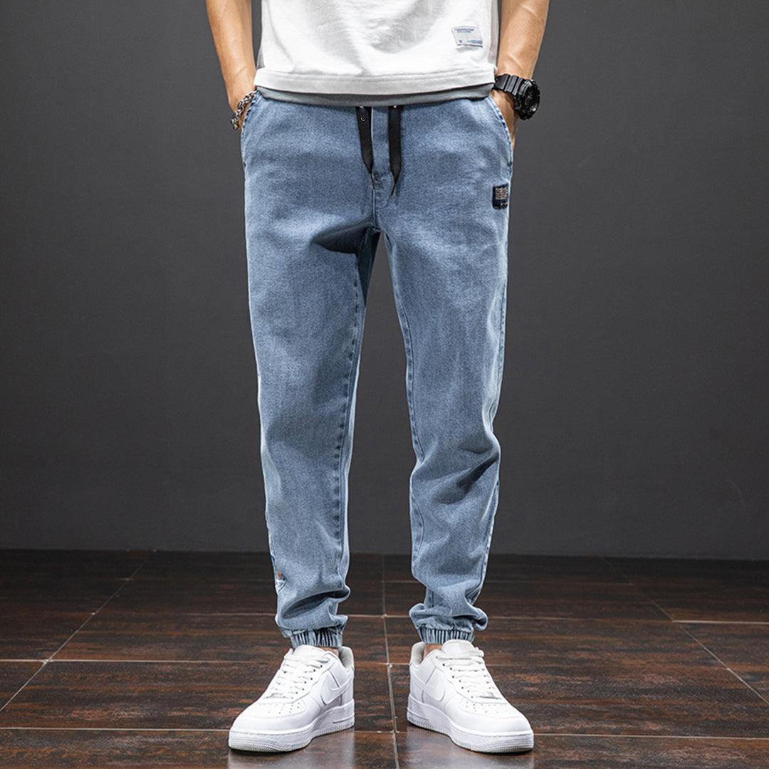 Stylowe Joggery Damskie | Luźne Spodnie z Denimu z Kieszeniami dla Komfortu