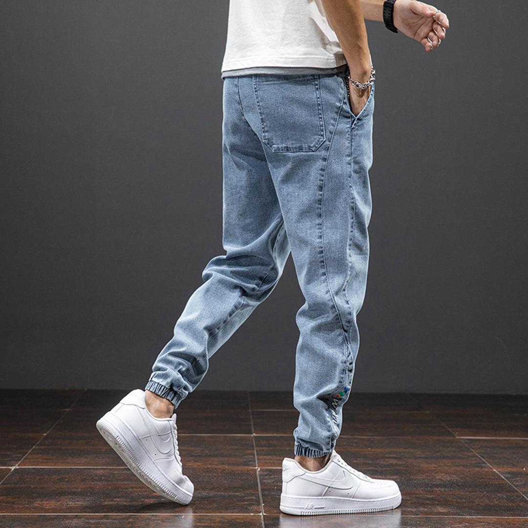 Stylowe Joggery Damskie | Luźne Spodnie z Denimu z Kieszeniami dla Komfortu