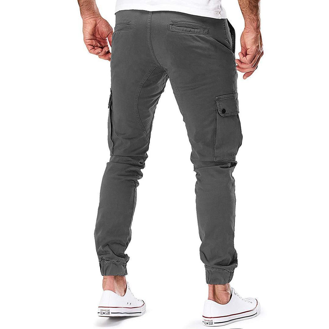 Stylowe Joggery Męskie Cargo z Miękkiej Bawełny - Wygodne Spodnie na Co Dzień