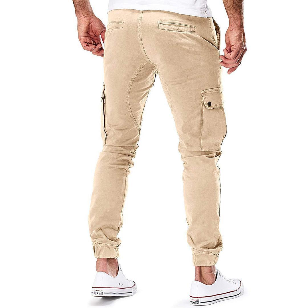 Stylowe Joggery Męskie Cargo z Miękkiej Bawełny - Wygodne Spodnie na Co Dzień