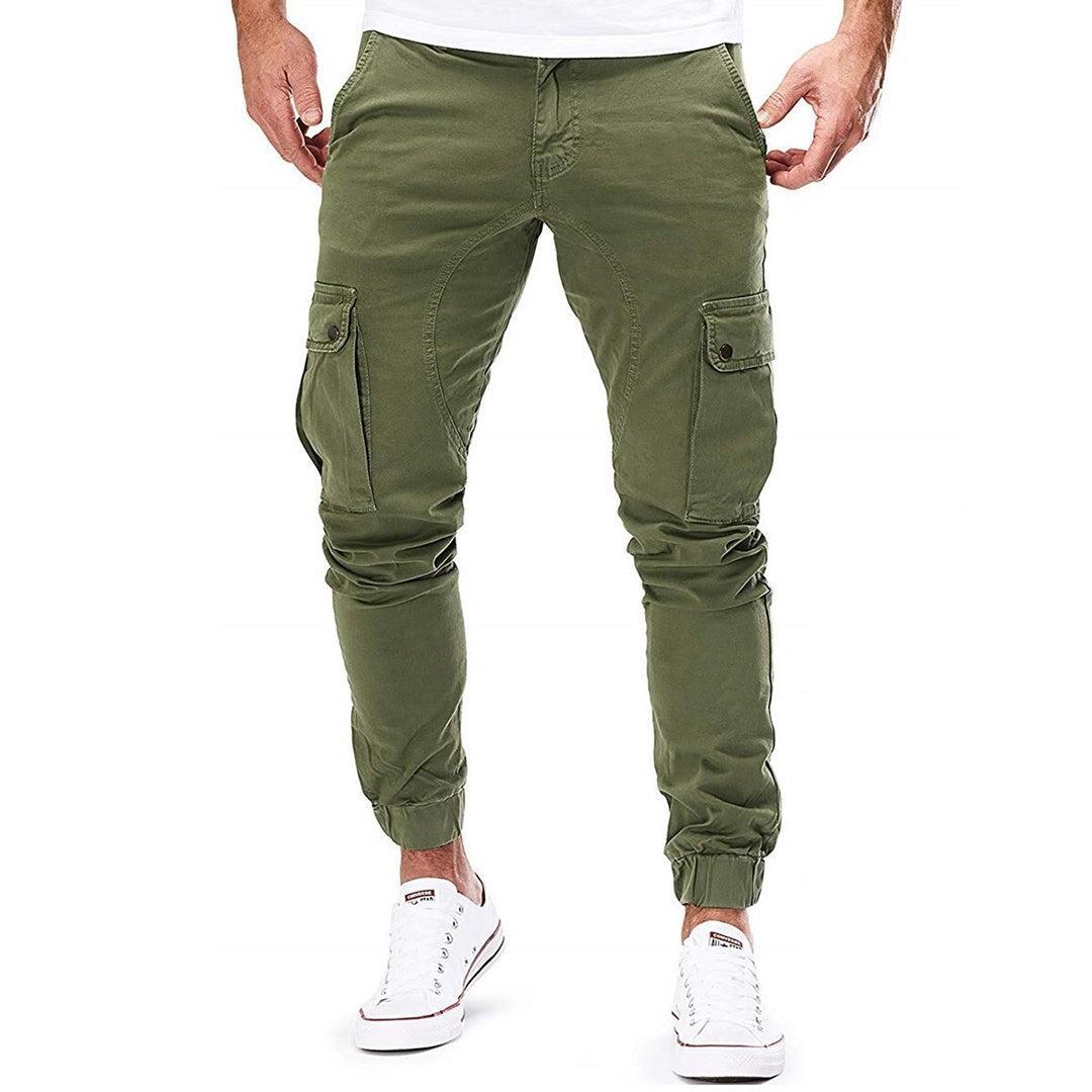 Stylowe Joggery Męskie Cargo z Miękkiej Bawełny - Wygodne Spodnie na Co Dzień