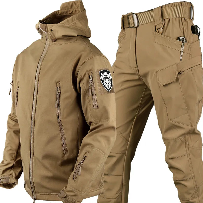 Zestaw Outdoorowy Thomas: Kurtka, Spodnie i Pasek do Trekkingu, Wiatroodporne, Regulowany Kaptur, Rozmiary S-2XL 3