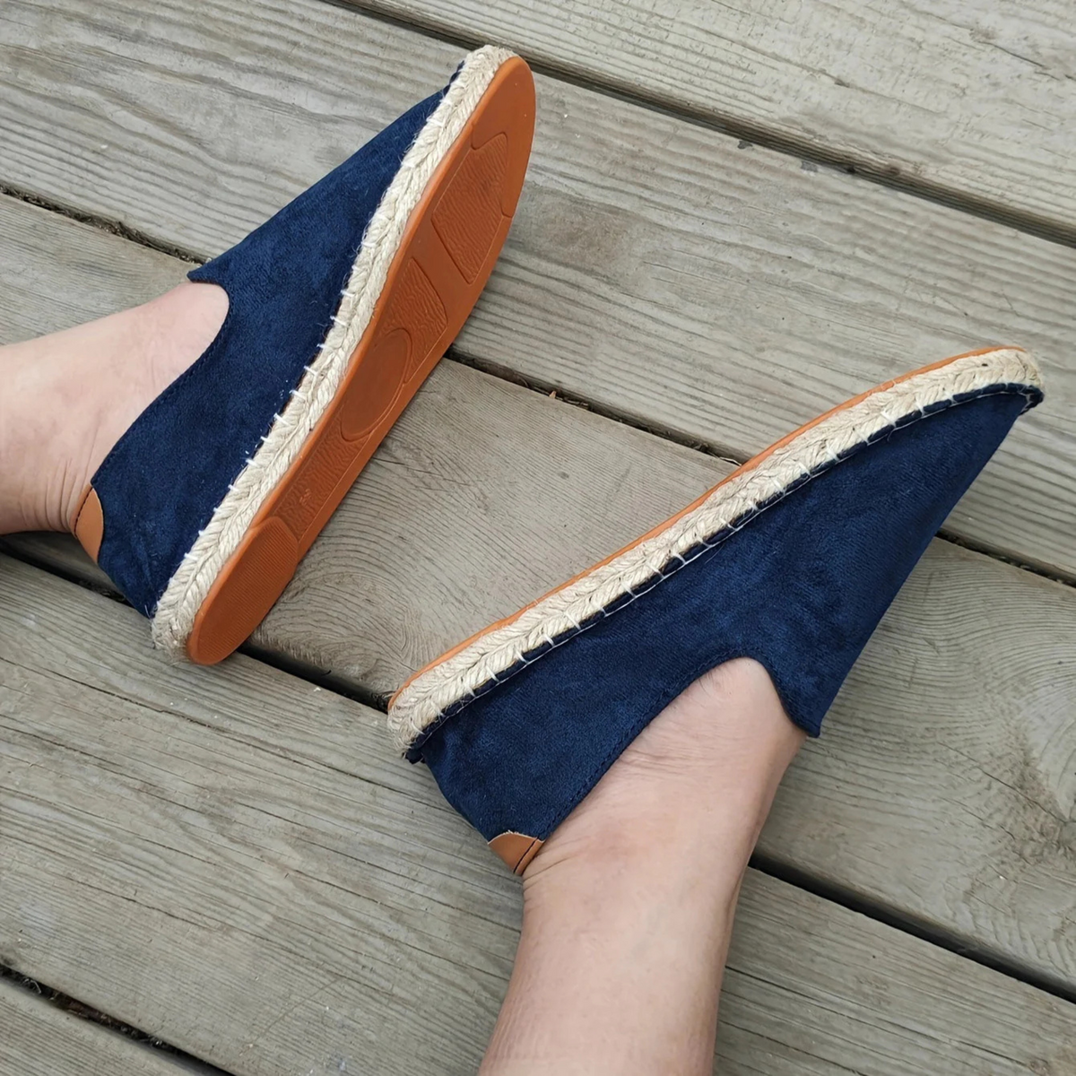 Leszek | Espadryle męskie wsuwane - zdjęcie 7