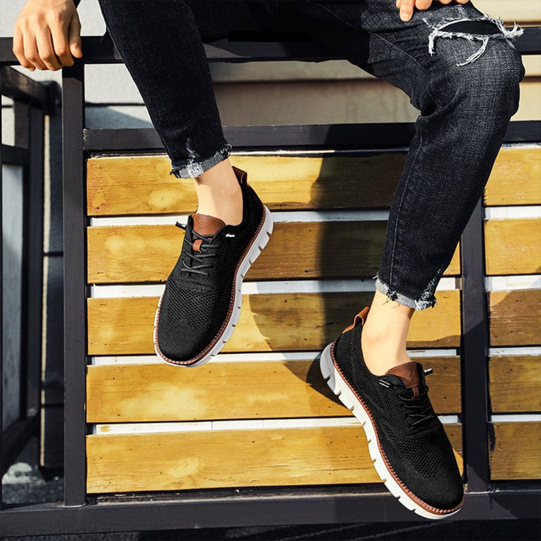 Sebastian | Lekkie sneakersy męskie z siatki - view 6