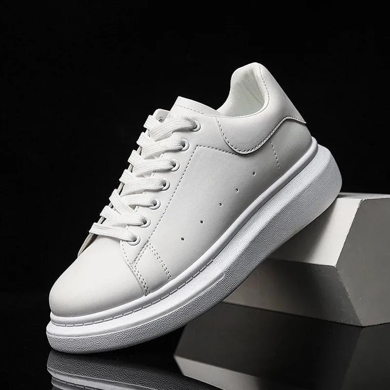 Seweryn | Sneakersy męskie na grubej podeszwie - view 4