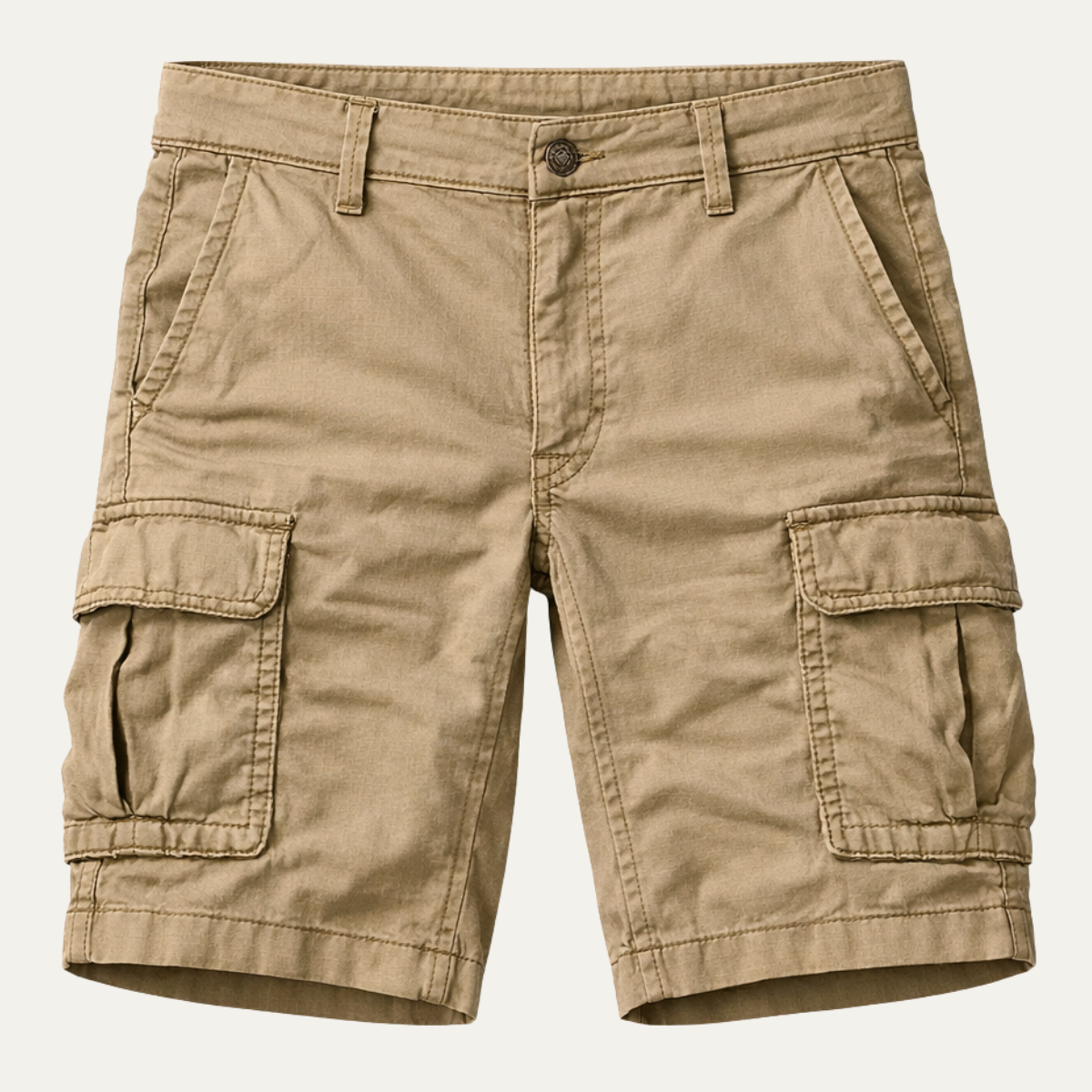 Sylwester | Spodenki cargo męskie - Khaki